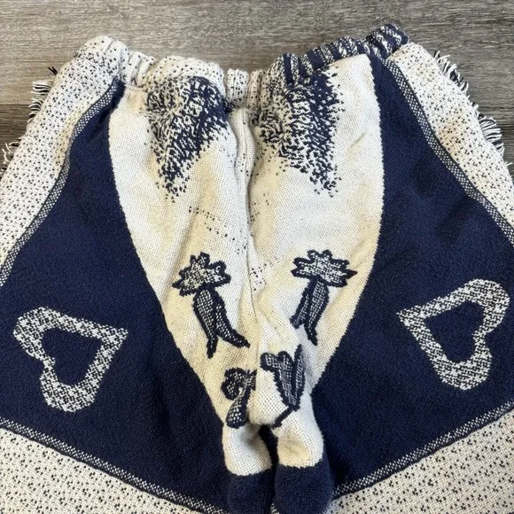 Custom Hand Made Tapestry Rug Playing Card Shorts Size 30" Waist - Picture 4 of 7